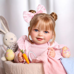 BABESIDE Doreen plush bunny adds cozy photo-friendly moment.