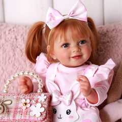 BABESIDE Doreen soft cloth body invites cuddling and soothing hugs.