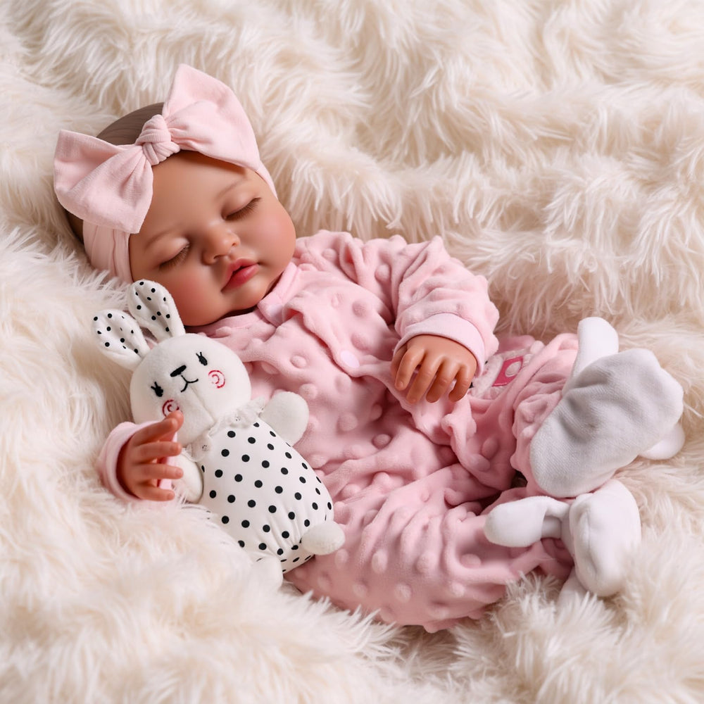 BABESIDE sleeping face evokes calm bedtime storytelling and nurturing moments.