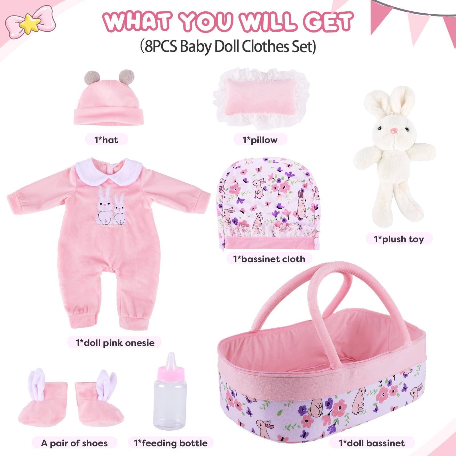 BABESIDE feeding bottle accessory adds realistic role-play moments.