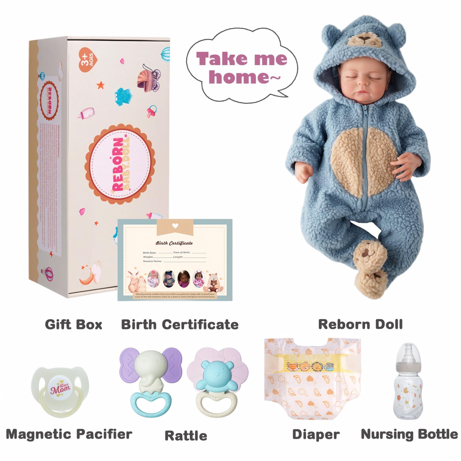 BABESIDE elegant gift box packaging suits birthdays and holidays