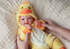 BABESIDE included feeding bottle supports interactive feeding pretend play.