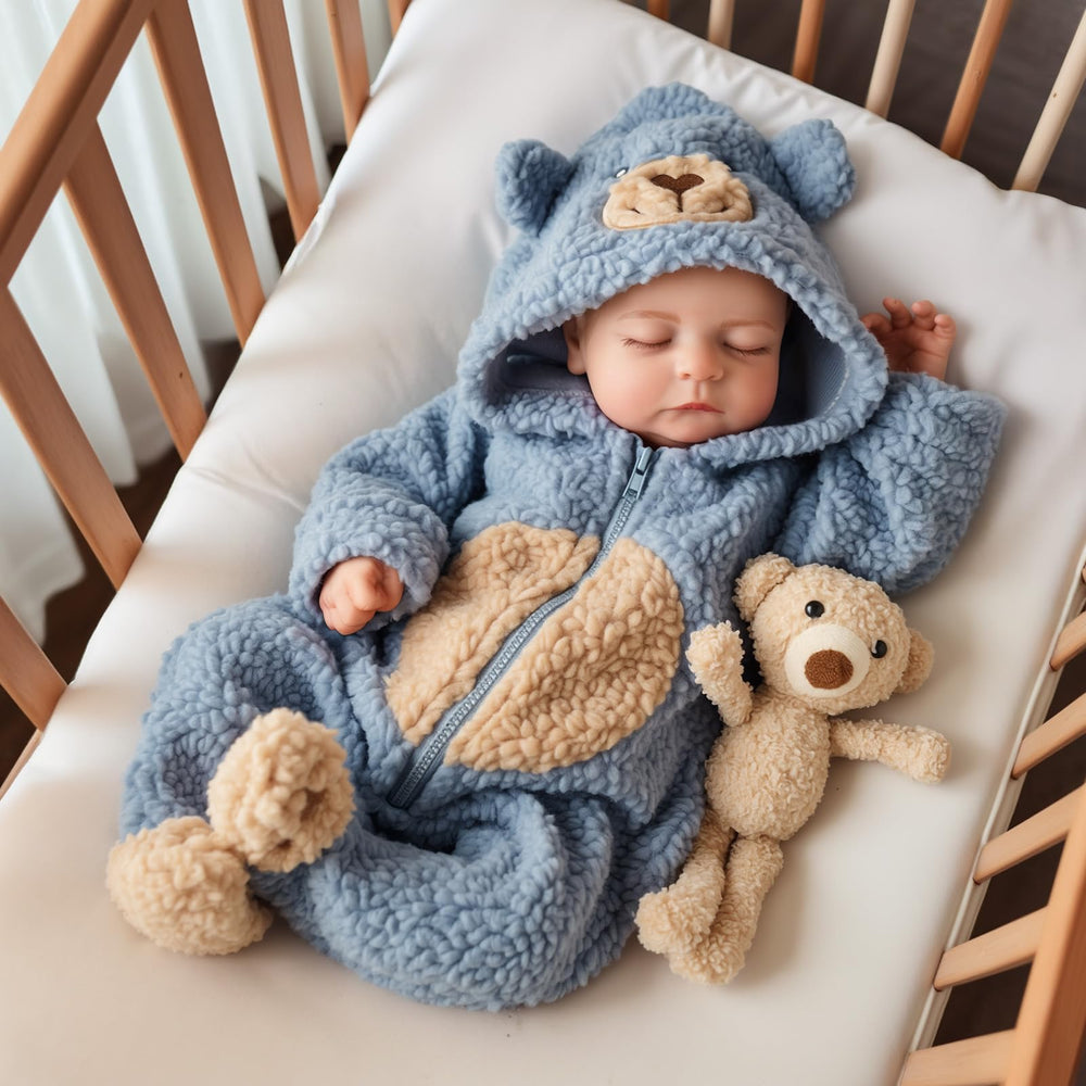 BABESIDE lifelike 18-inch boy doll in full view for immersive play