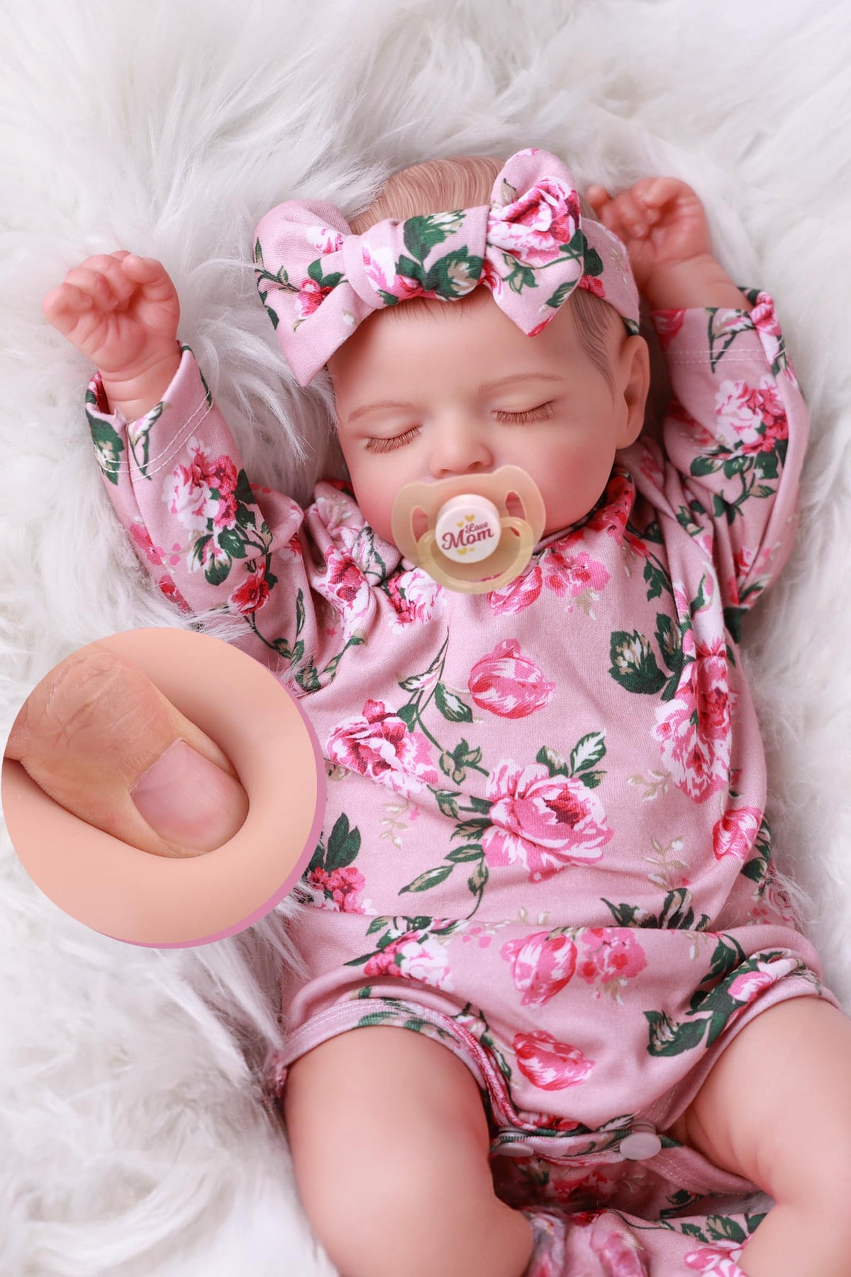 BABESIDE lifelike doll sleeping invites gentle imaginative play