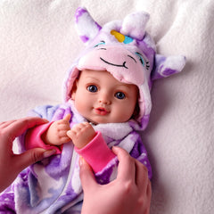 BABESIDE magical unicorn outfit invites storytelling and daily nurturing moments.