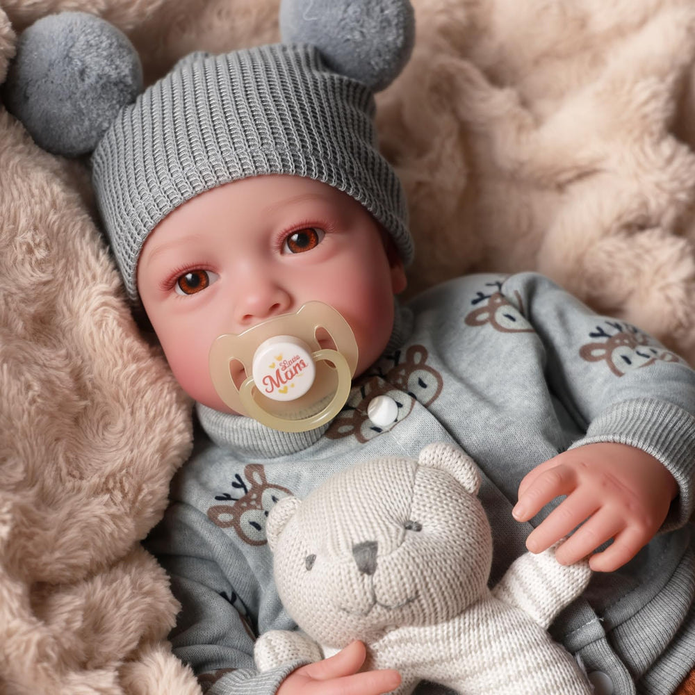 BABESIDE reborn doll 17in soft cloth body for cuddles