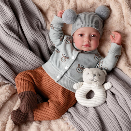 BABESIDE reborn doll 17in hand-painted details for realism