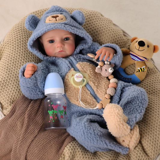 BABESIDE lifelike reborn baby with sleeping eyes for calming, dreamlike play.