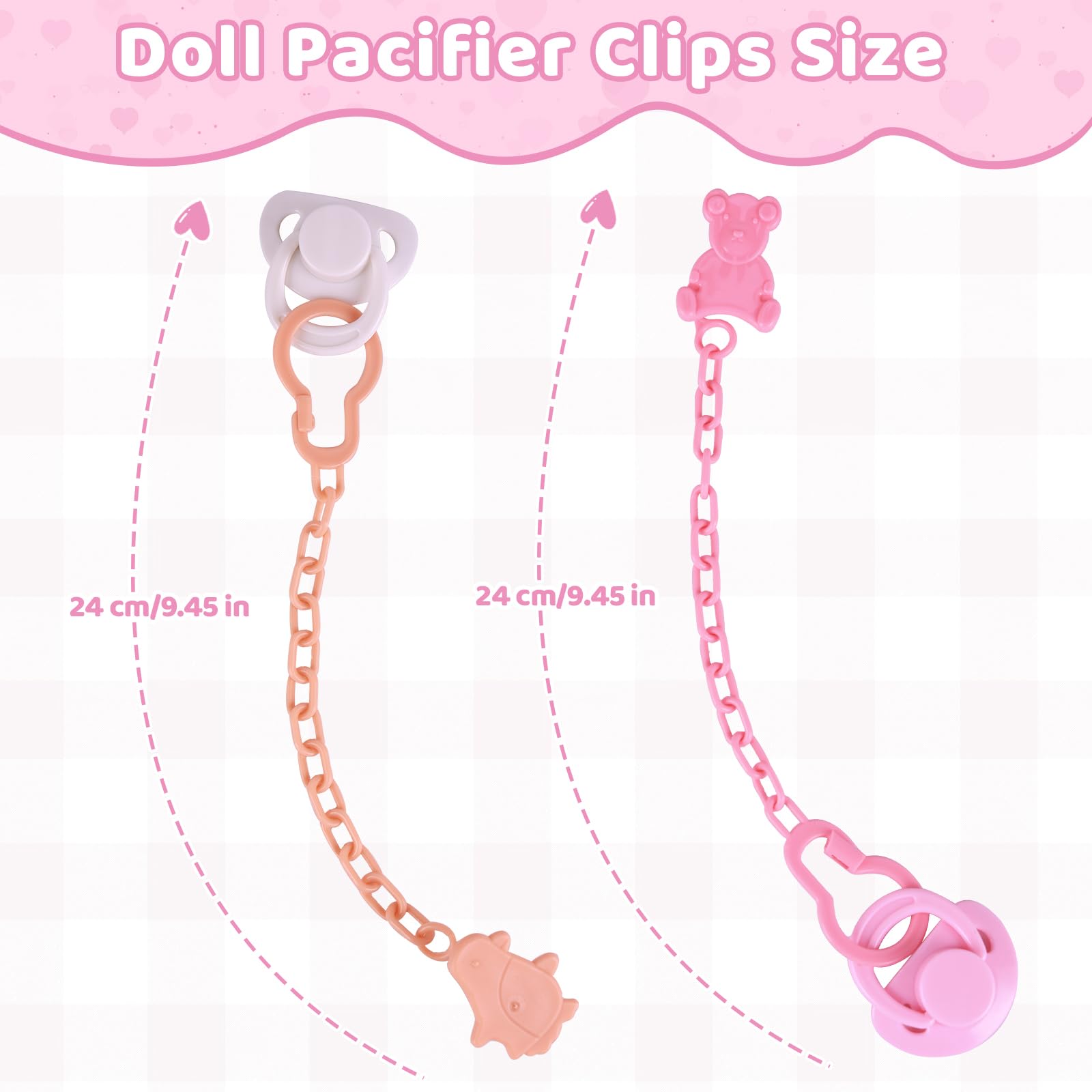 BABESIDE magnetic pacifier for dolls provides secure pretend feeding