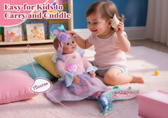 BABESIDE Mermaid Baby Doll seashell dress adds regal mermaid style for playtime