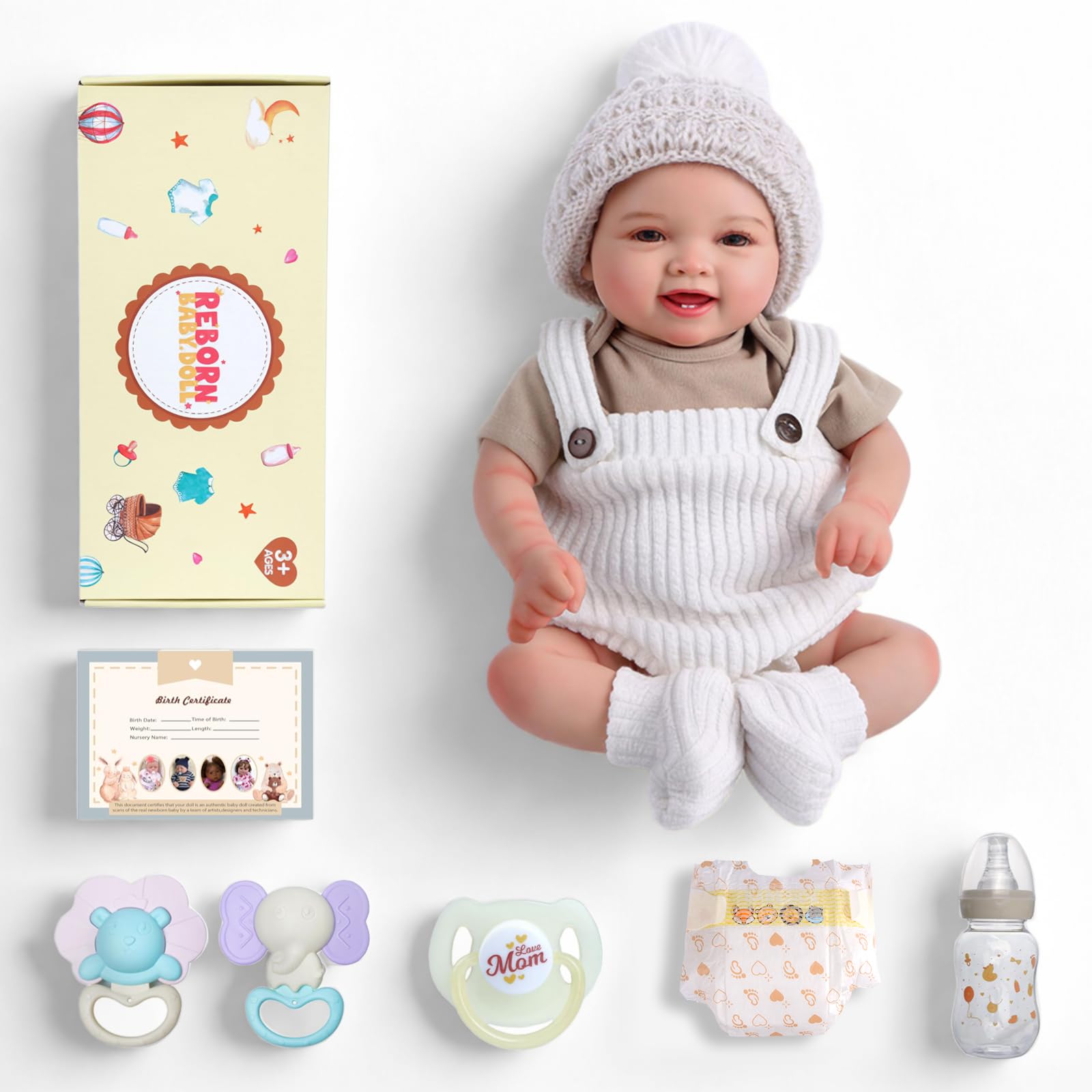 BABESIDE Mia gift box with accessories ready for gifting.