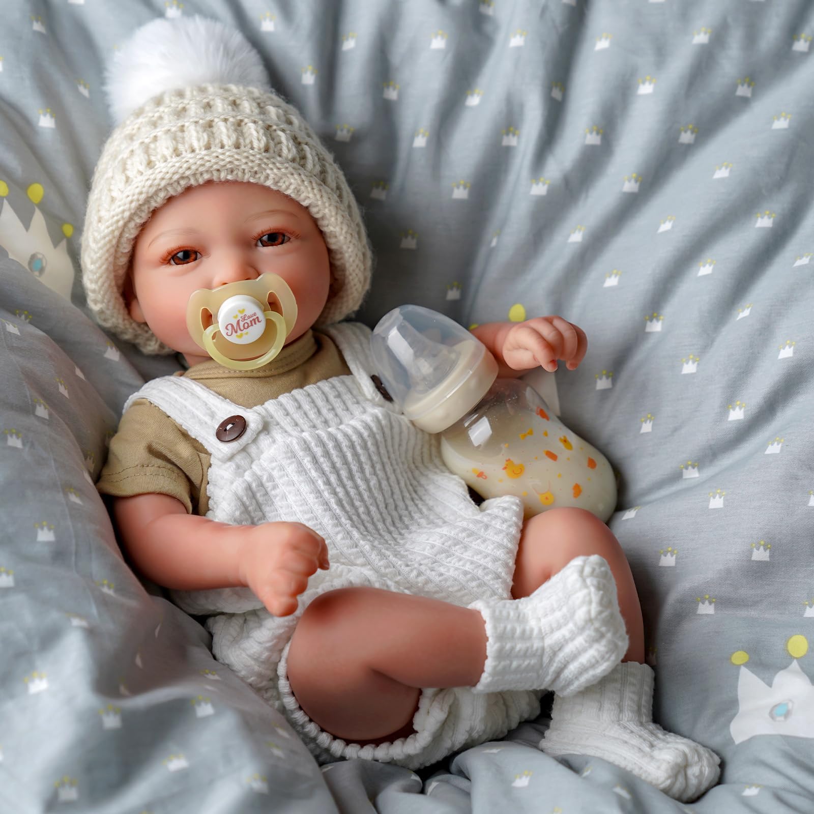 BABESIDE Mia playtime scene in a cozy nursery setting.