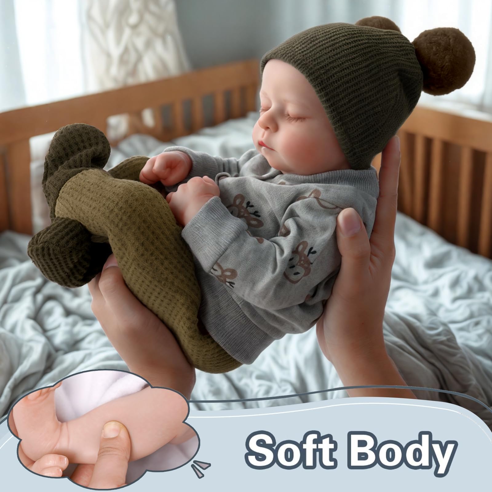 BABESIDE Noah doll with toy accessories for imaginative play