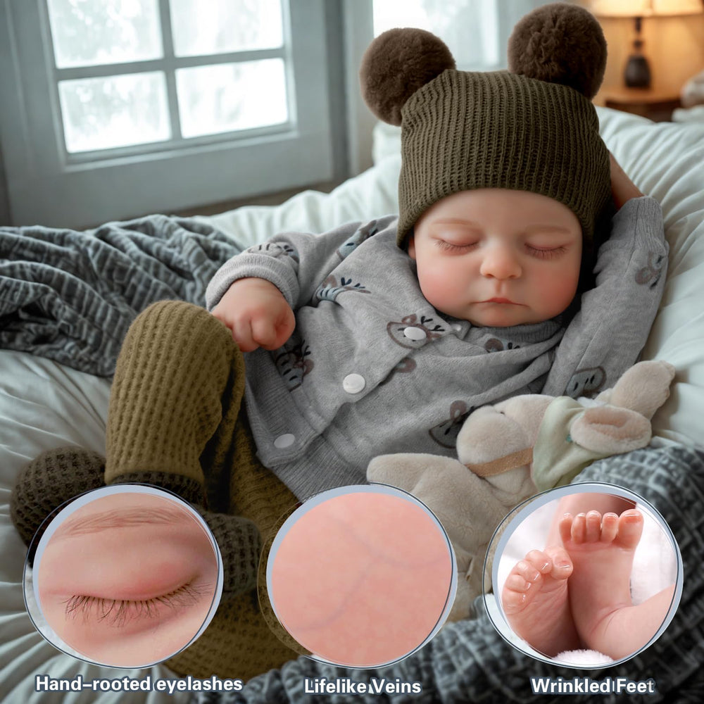 BABESIDE Noah 20 inch soft vinyl body for cuddling and realism