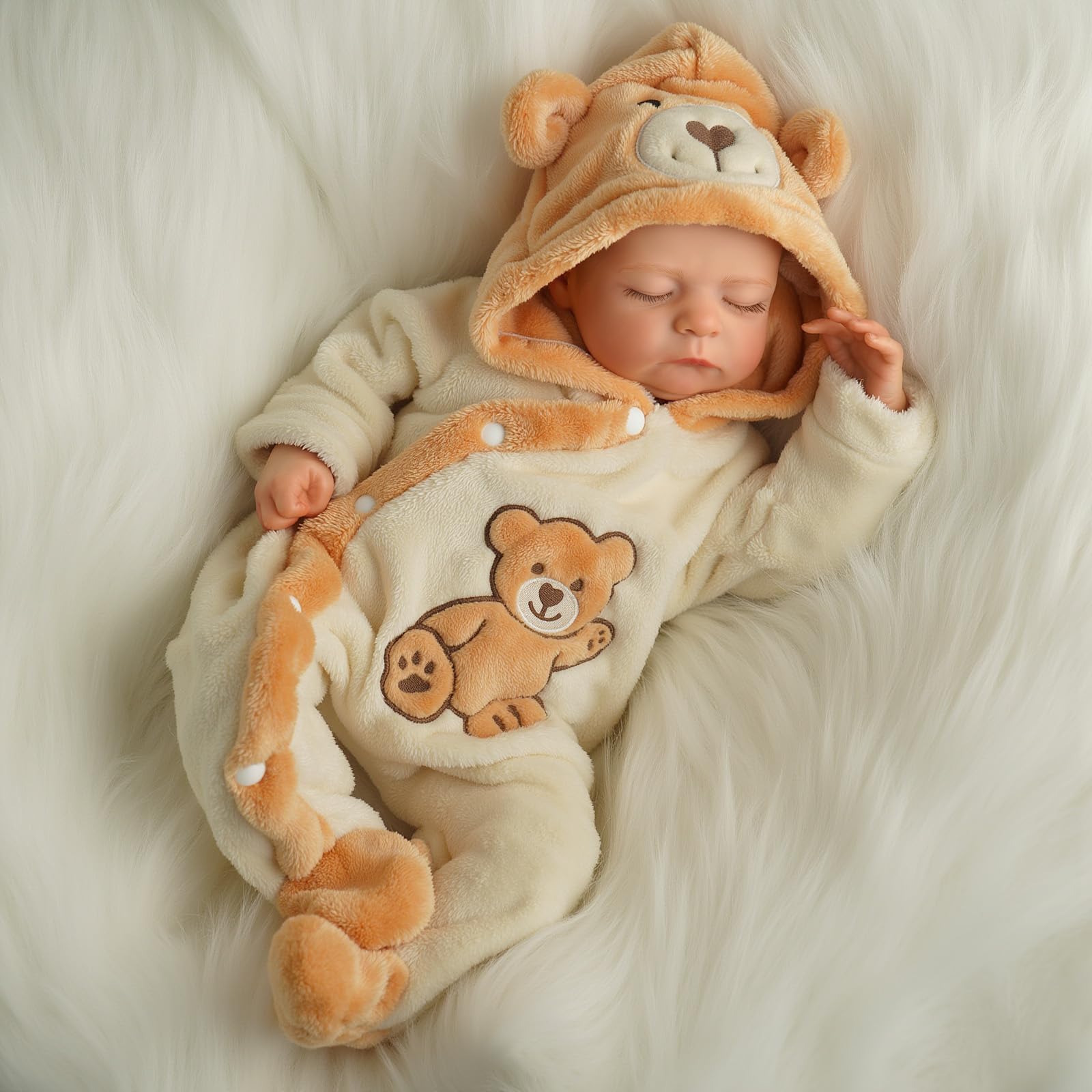BABESIDE Photography prop doll kit helps create charming newborn scenes.