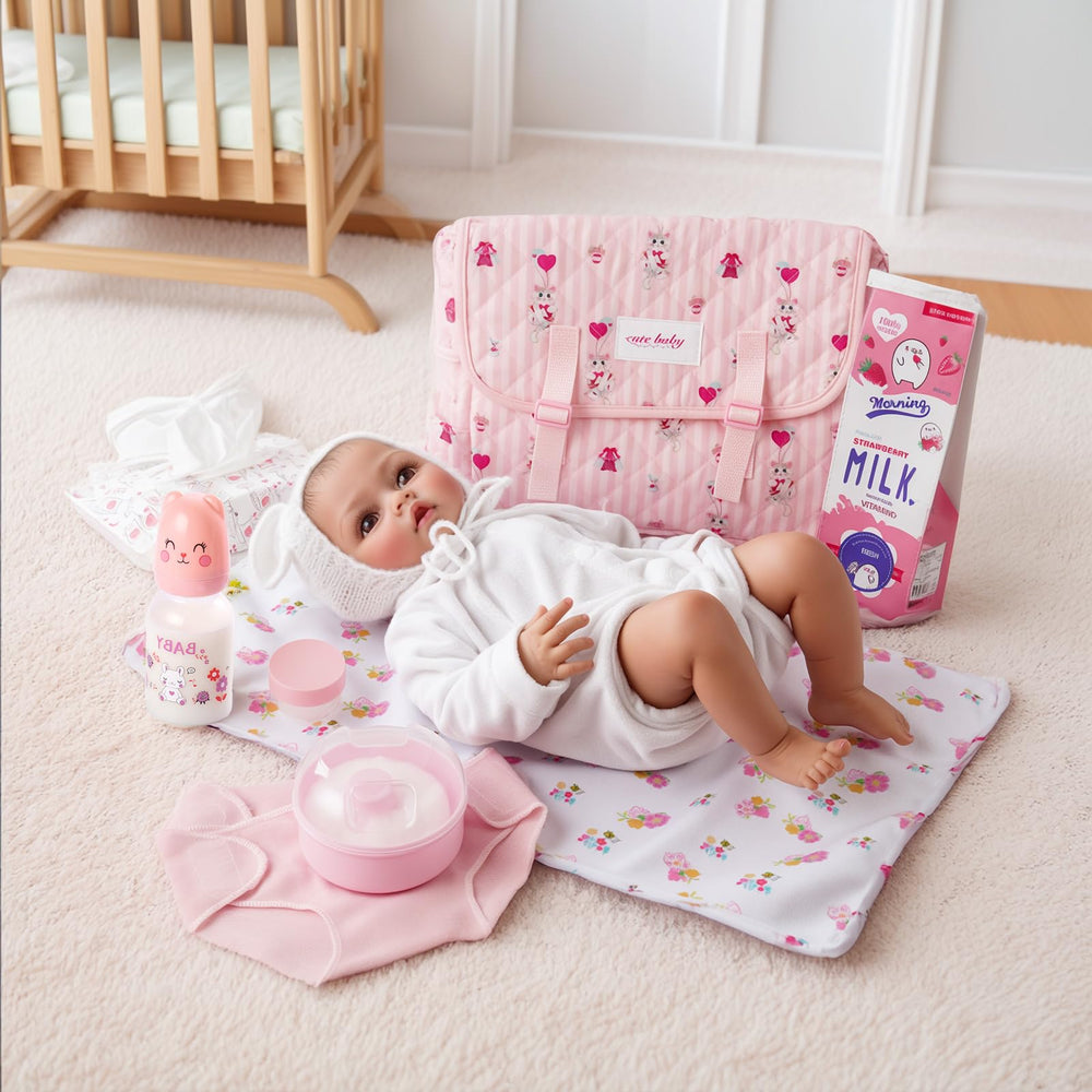 BABESIDE pink doll puff box adds colorful styling accents