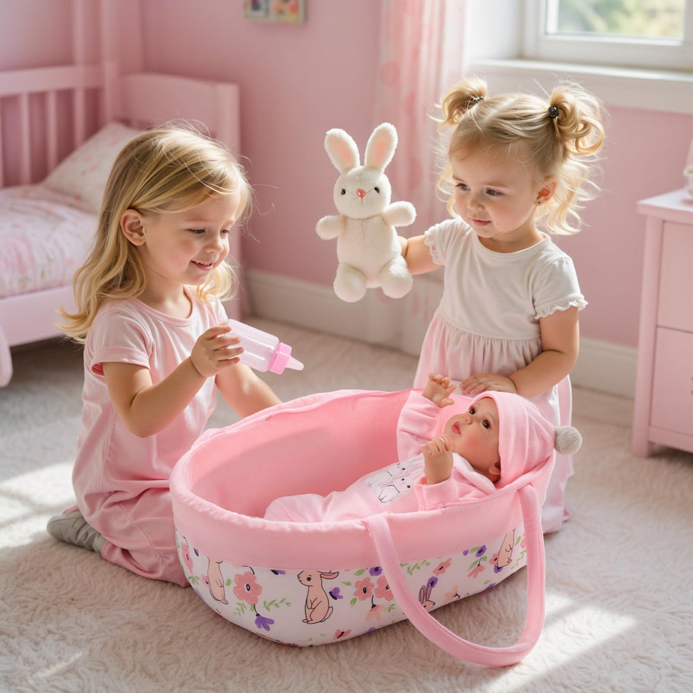 BABESIDE plush toy complements cuddly play and storytelling.