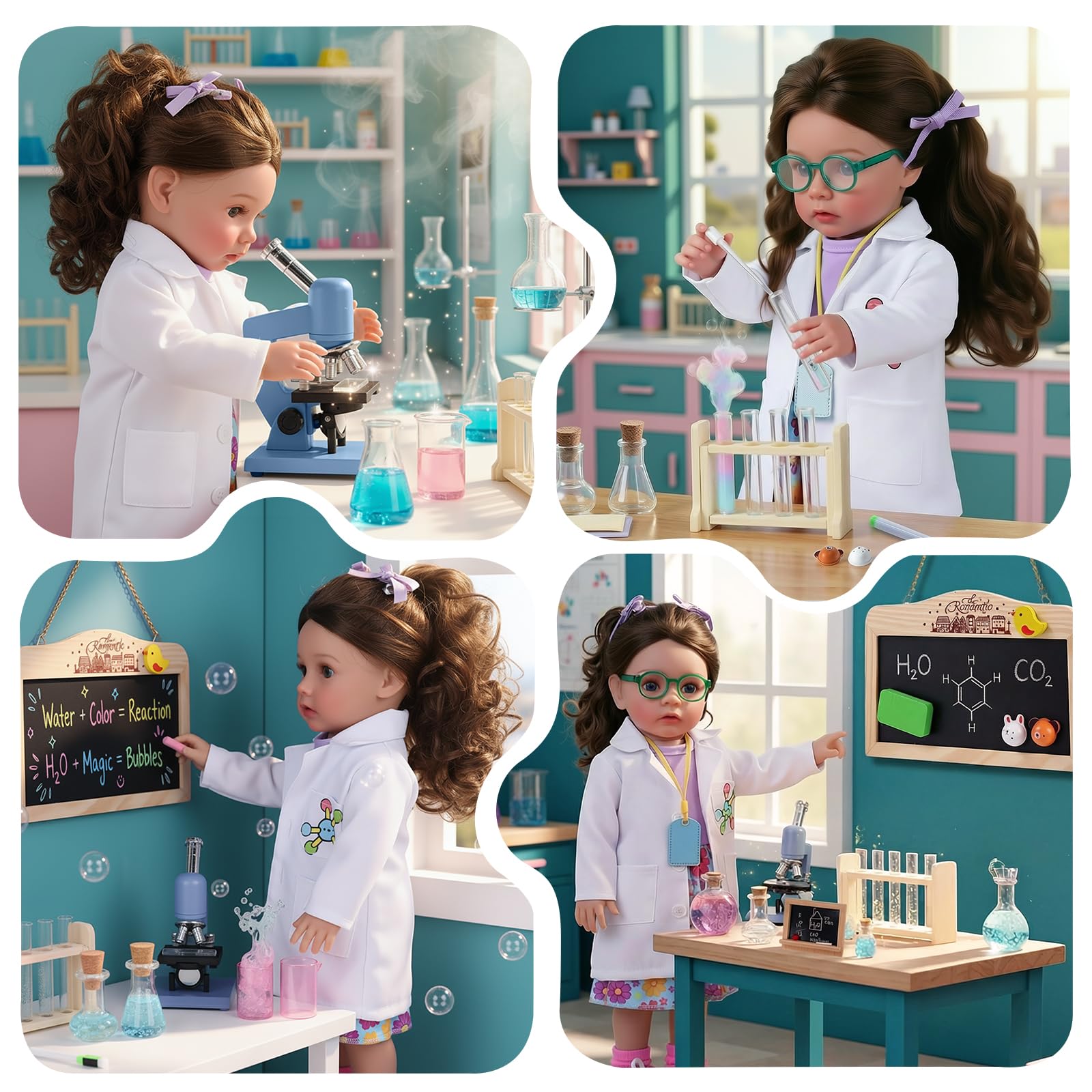BABESIDE poseable vinyl doll for flexible lab scenes and storytelling