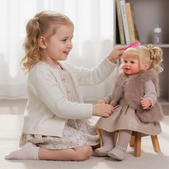 BABESIDE realistic doll features soft cloth body for gentle lifelike handling