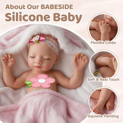 BABESIDE realistic veins and skin detail add convincing baby skin texture.