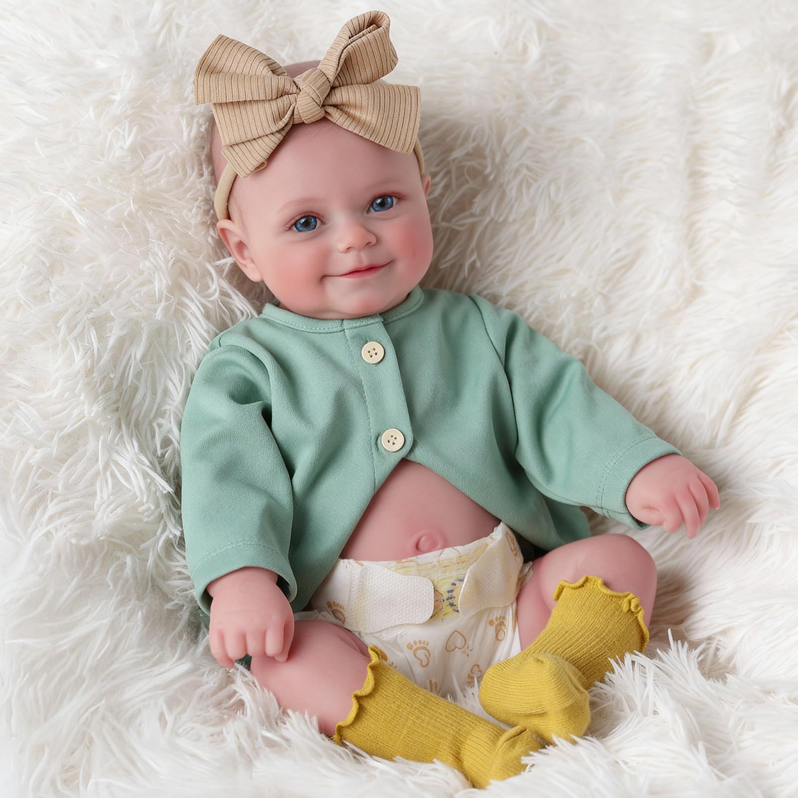 Babeside Reborn doll at 20 inches sized for newborn-style outfits