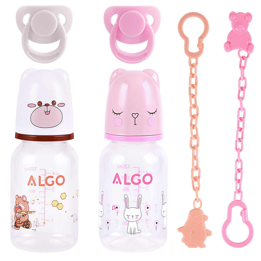 BABESIDE Reborn doll bottles pack for creative feeding role-play