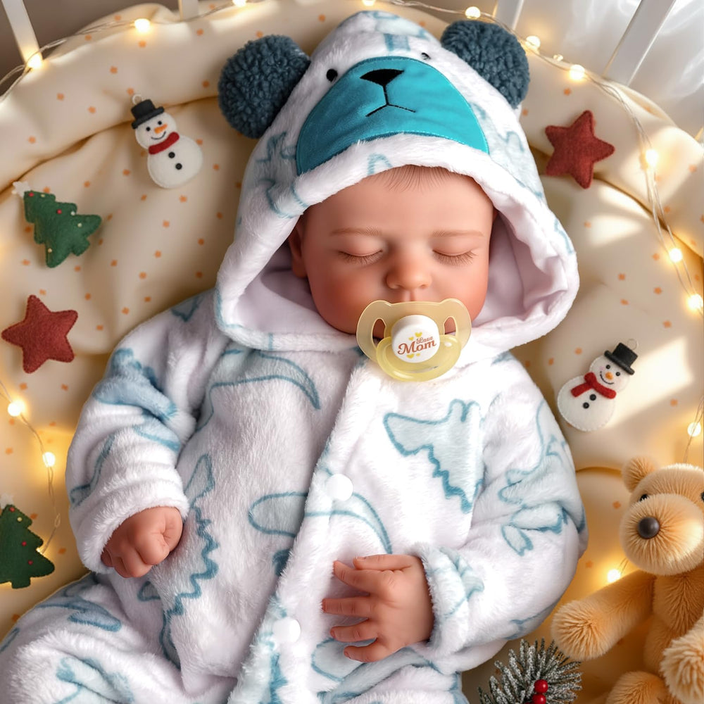 BABESIDE Reborn Baby Doll Boy 20-inch front view, lifelike features for imaginative play.