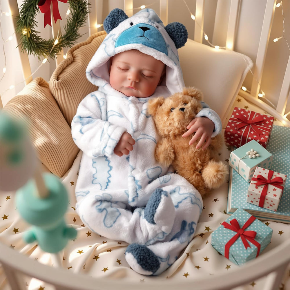 BABESIDE Reborn Boy hand-painted facial features, authentic newborn charm.