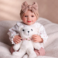 BABESIDE Reborn cloth body allows flexible posing during pretend play