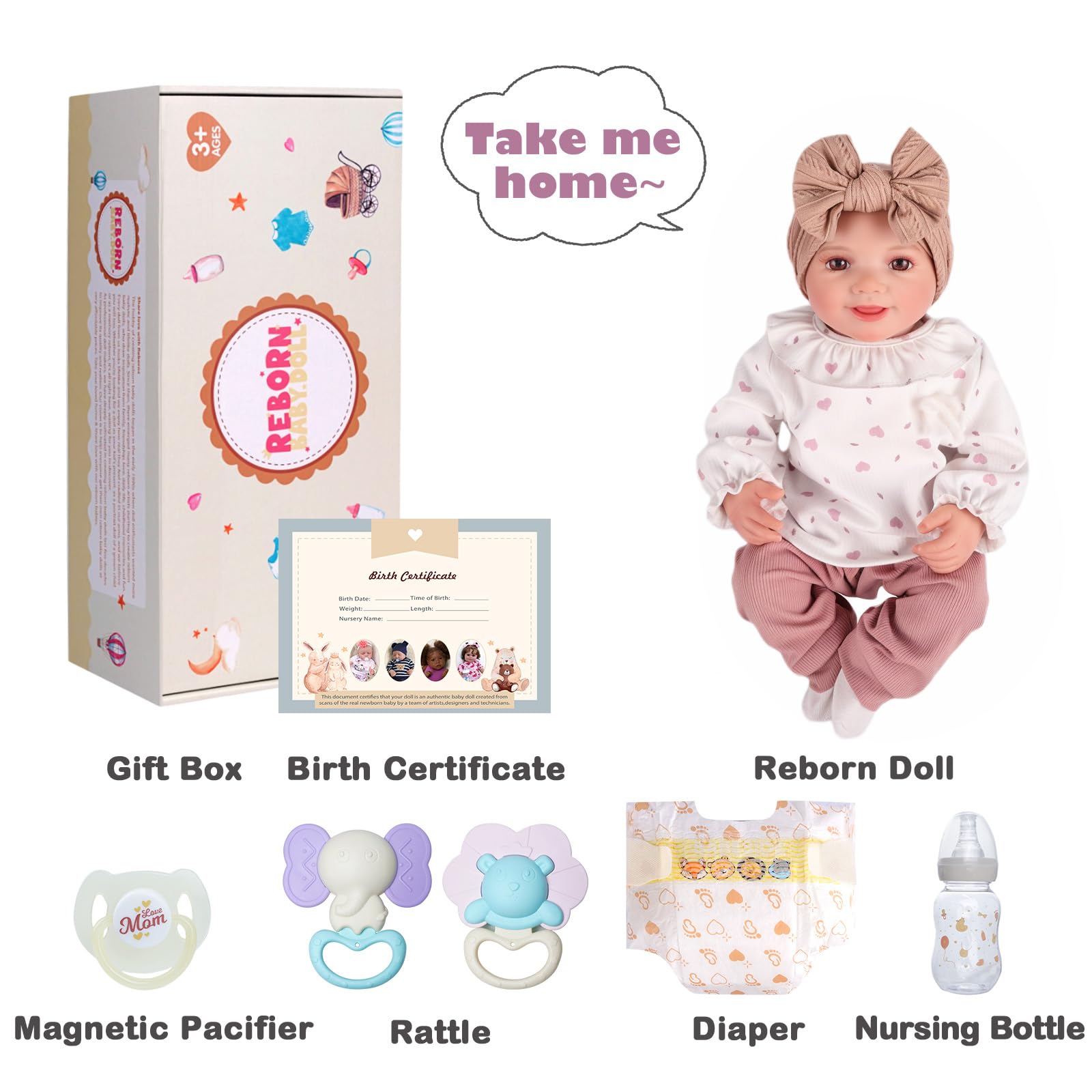 BABESIDE Reborn magnetic pacifier adds convenient soothing accessory