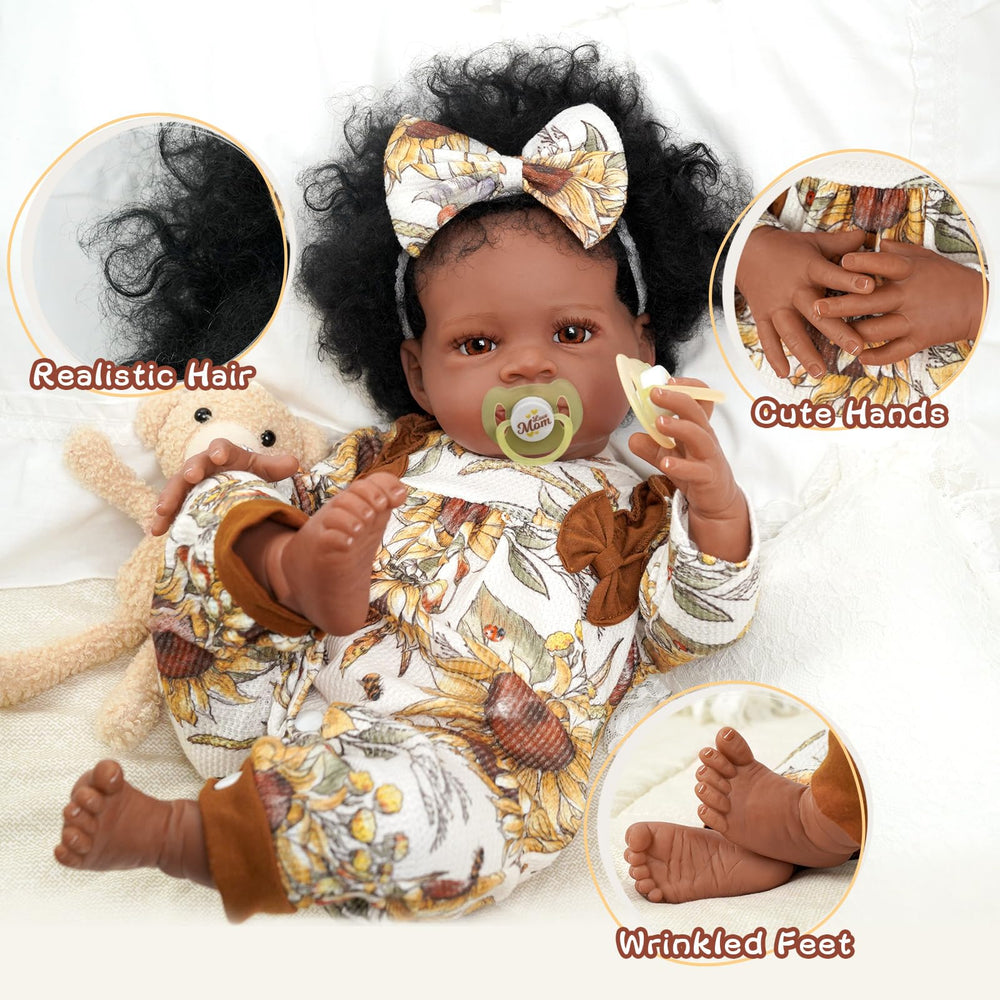BABESIDE Reborn hands and feet detail showing soft folds for realistic touch.