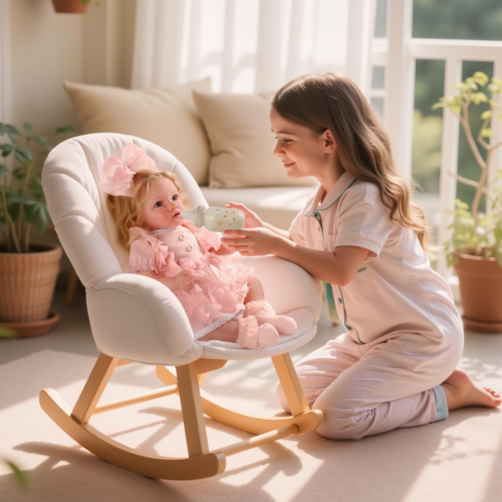 BABESIDE Reborn doll cloth body provides a snug, cuddle-friendly feel.