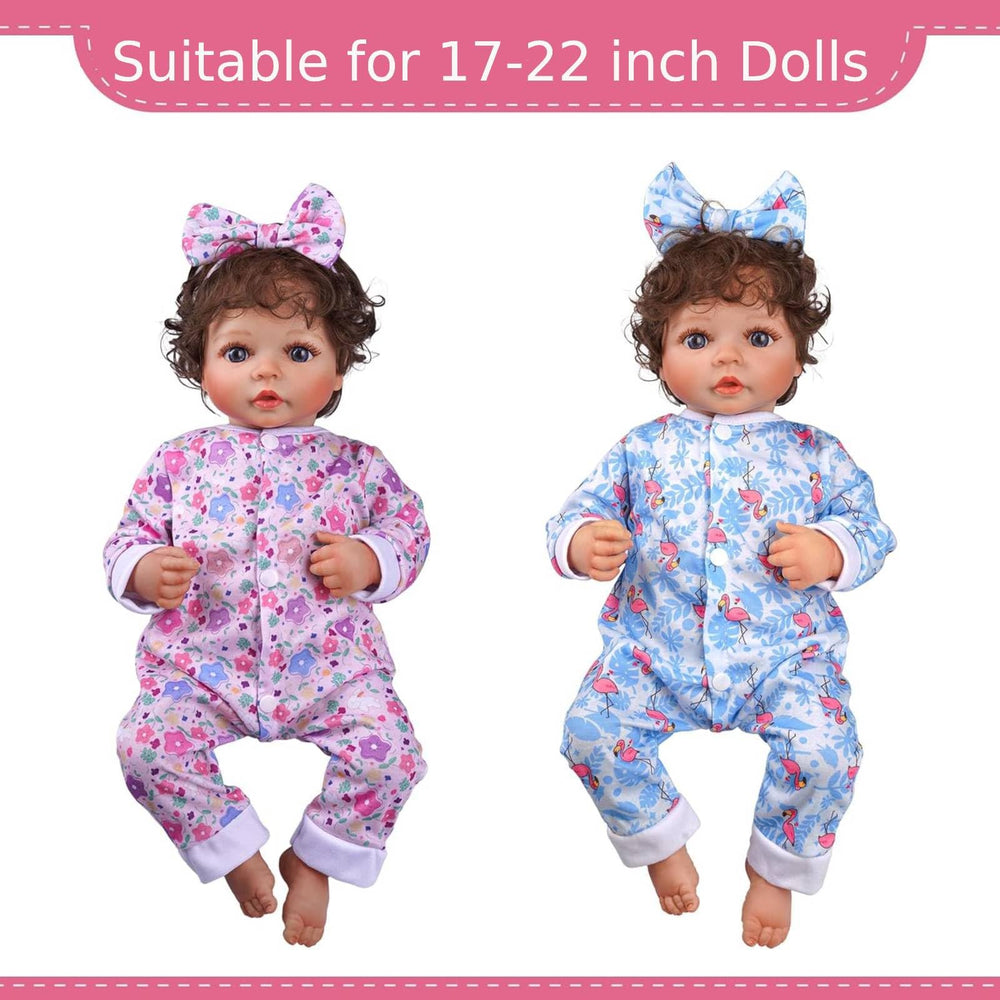 BABESIDE Reborn doll clothes Butterflies romper enhances colorful dress-up moments