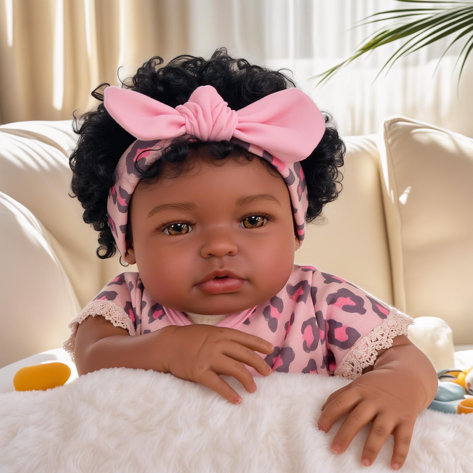 BABESIDE Reborn doll rainbow skirt for colorful pretend play