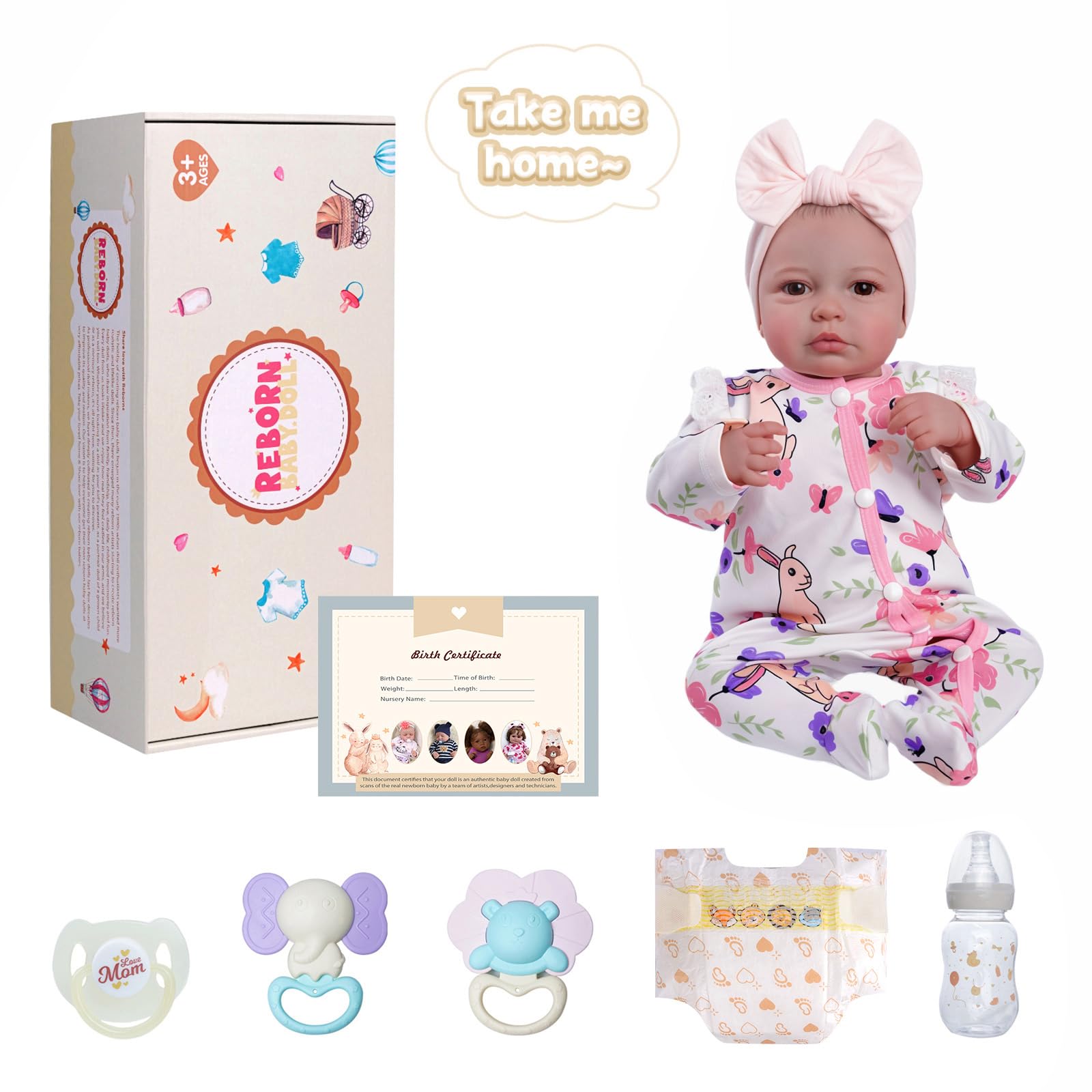 BABESIDE Reborn doll magnetic pacifier showcases authentic parenting rituals