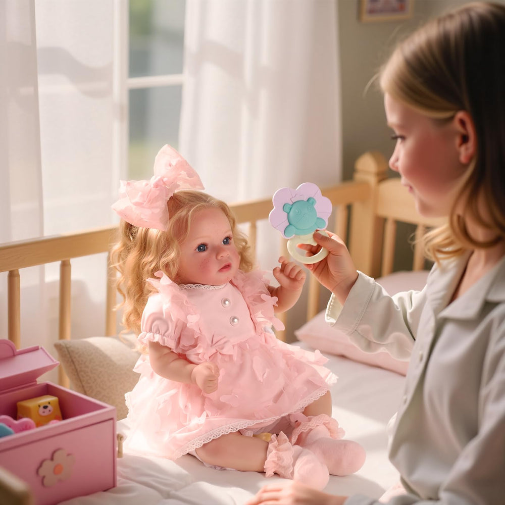 BABESIDE Reborn doll soft vinyl limbs offer gentle handling and cuddling.
