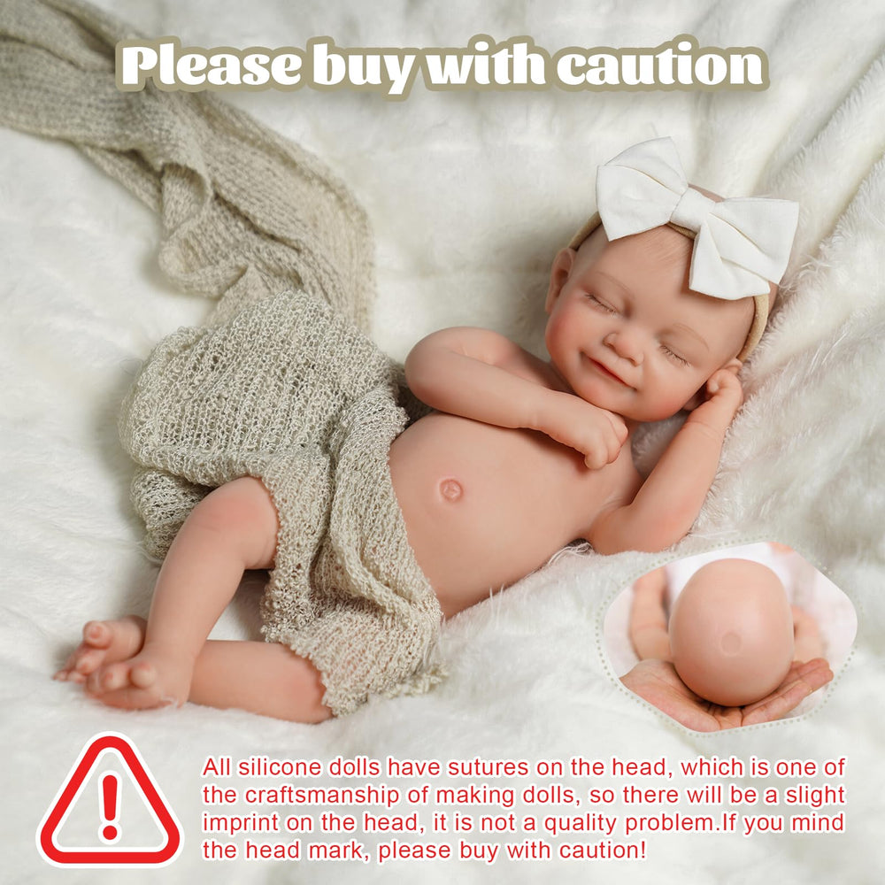 BABESIDE silicone reborn doll hands close-up emphasizing lifelike skin texture.