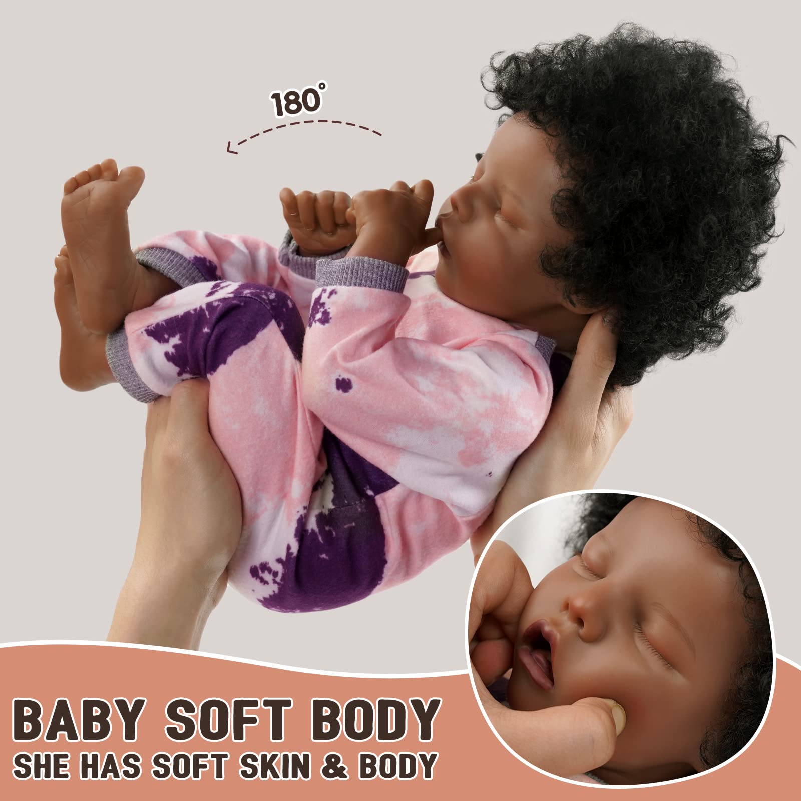 BABESIDE soft cloth body doll ready for cuddling and posing.