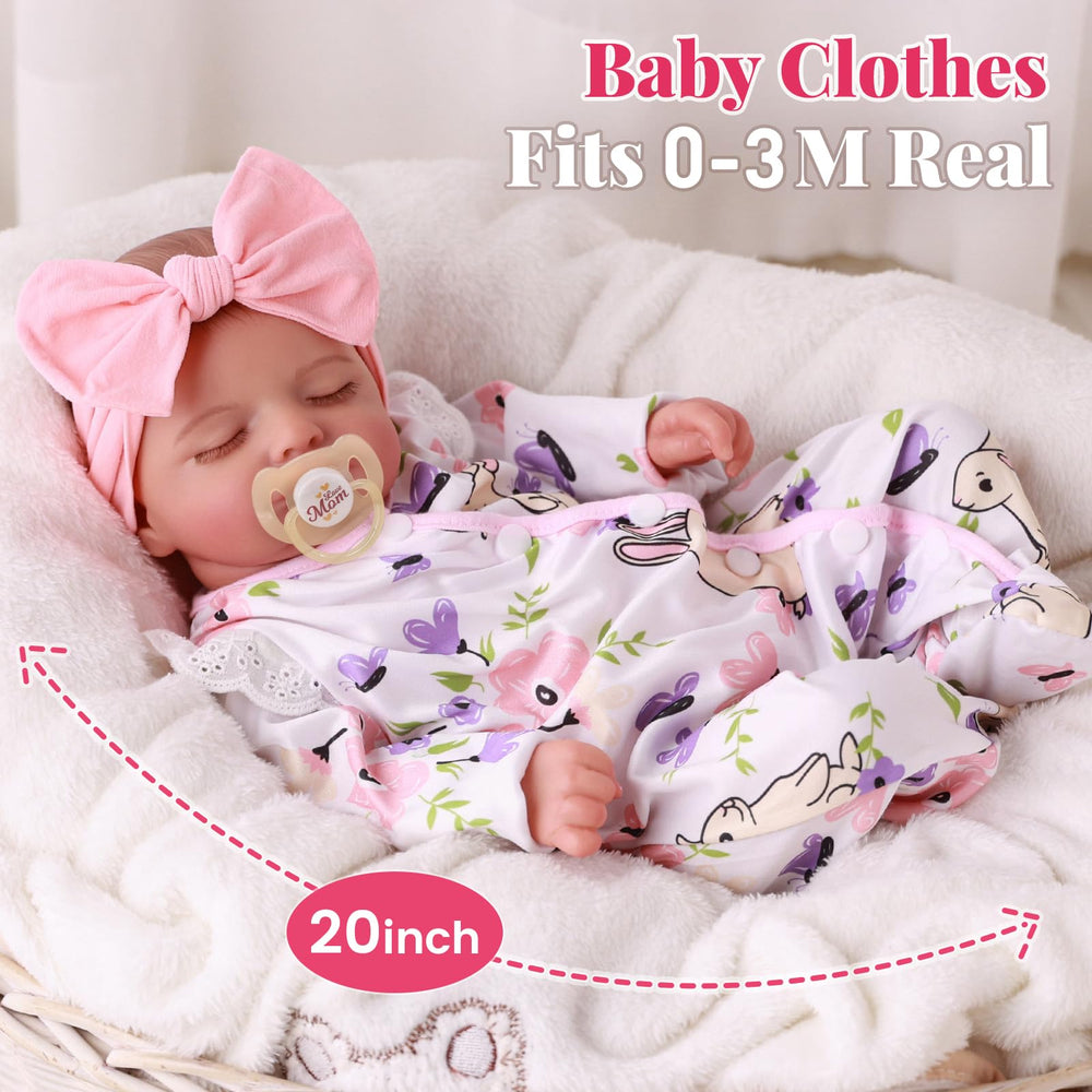 BABESIDE soft cotton body doll 20-inch, comforting hugs for kids.