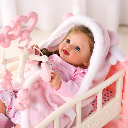 BABESIDE Soft vinyl body that's lightweight and easy for little hands to hold.