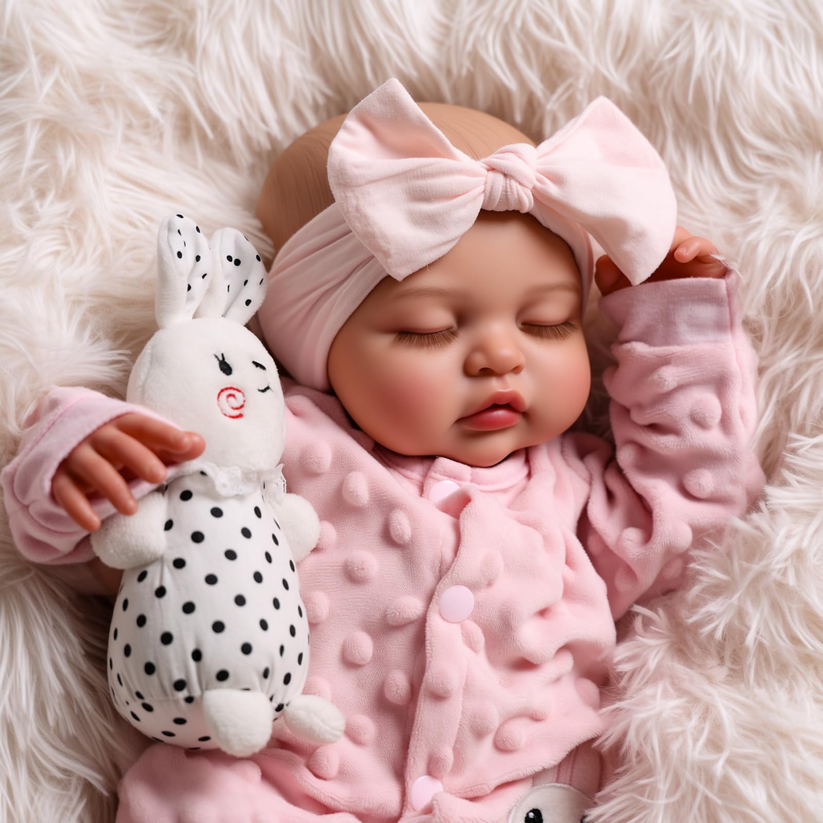 BABESIDE soft weighted body provides a cuddly, realistic hold for pretend care.