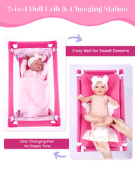 BABESIDE storage bag and diaper pad for easy on-the-go organization.