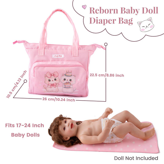BABESIDE two doll diapers neatly stored for quick access