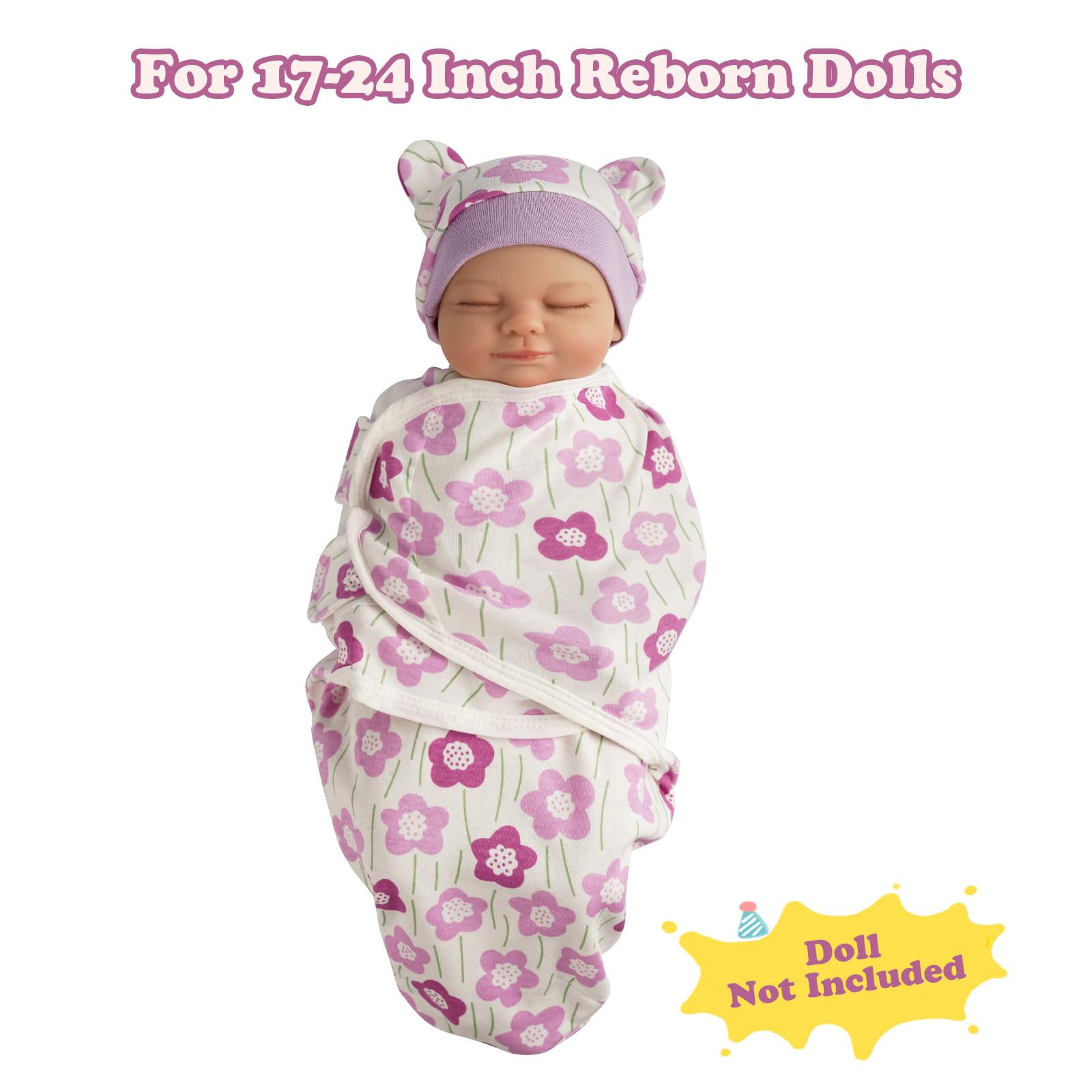 BABESIDE two-sets swaddle blankets with soft textures and simple care.