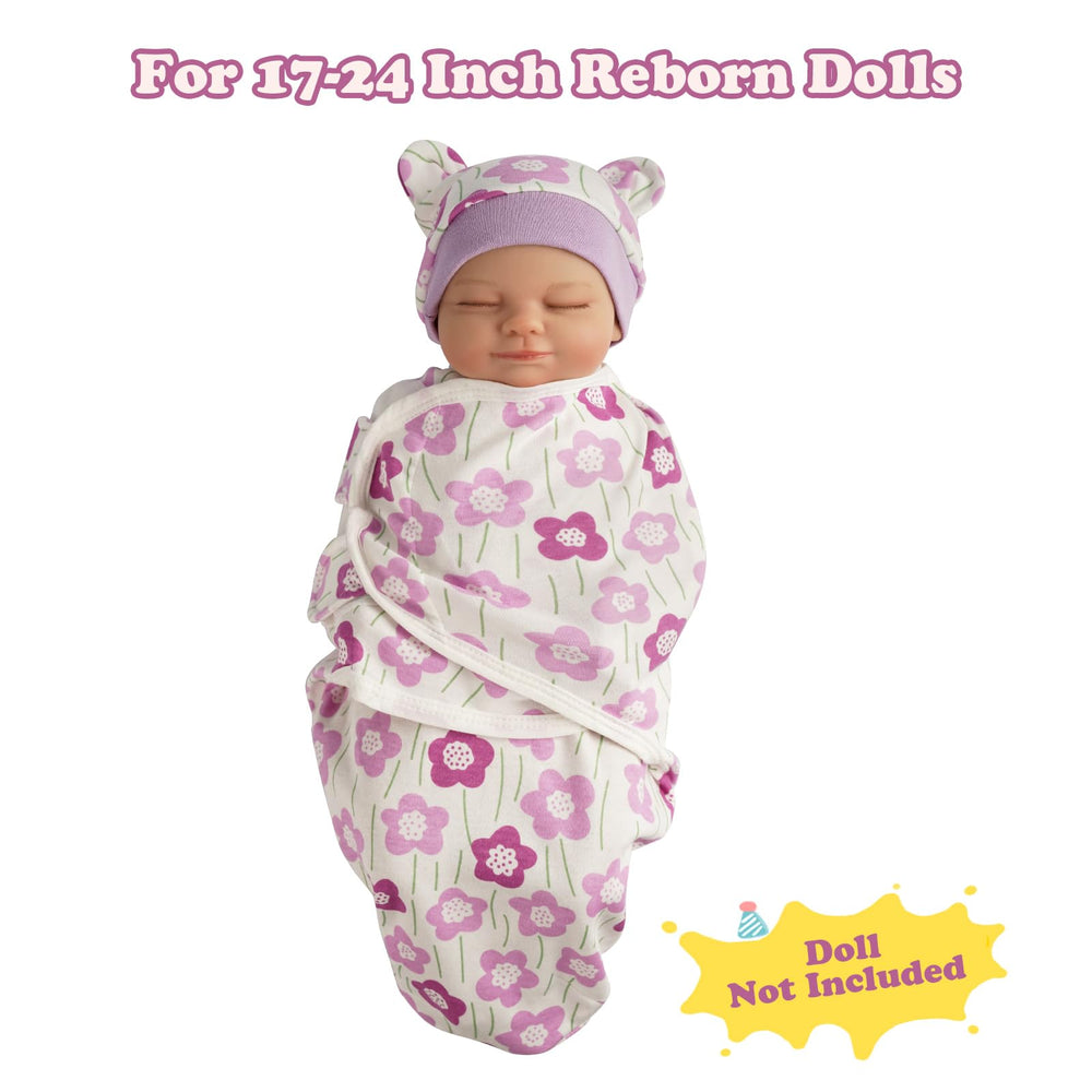 BABESIDE two-sets swaddle blankets with soft textures and simple care.