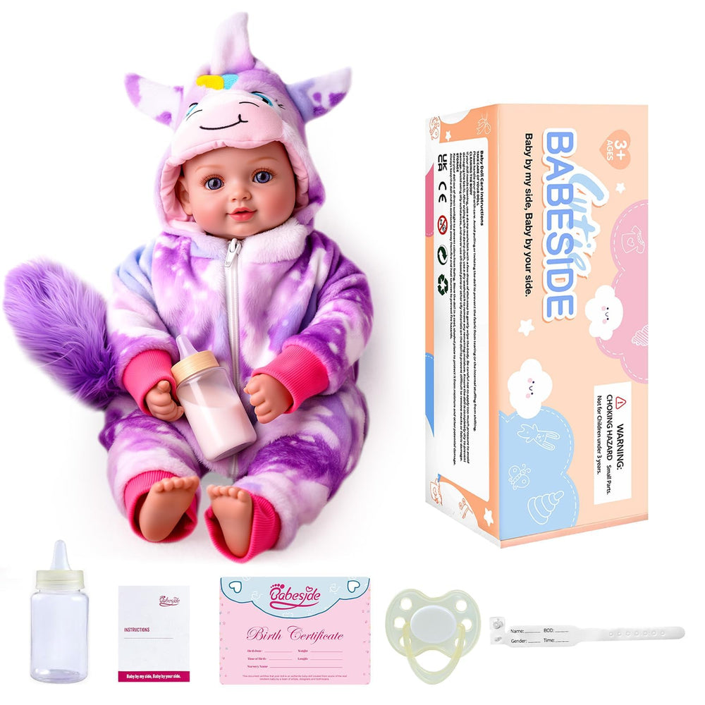 BABESIDE unicorn hoodie with stars and pastel accents sparks imaginative play.