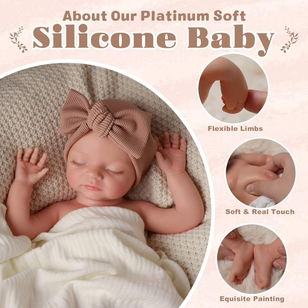 BABESIDE weighted 4 pounds doll offering comforting heft in arms