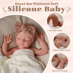 BABESIDE weighted 4 pounds doll offering comforting heft in arms