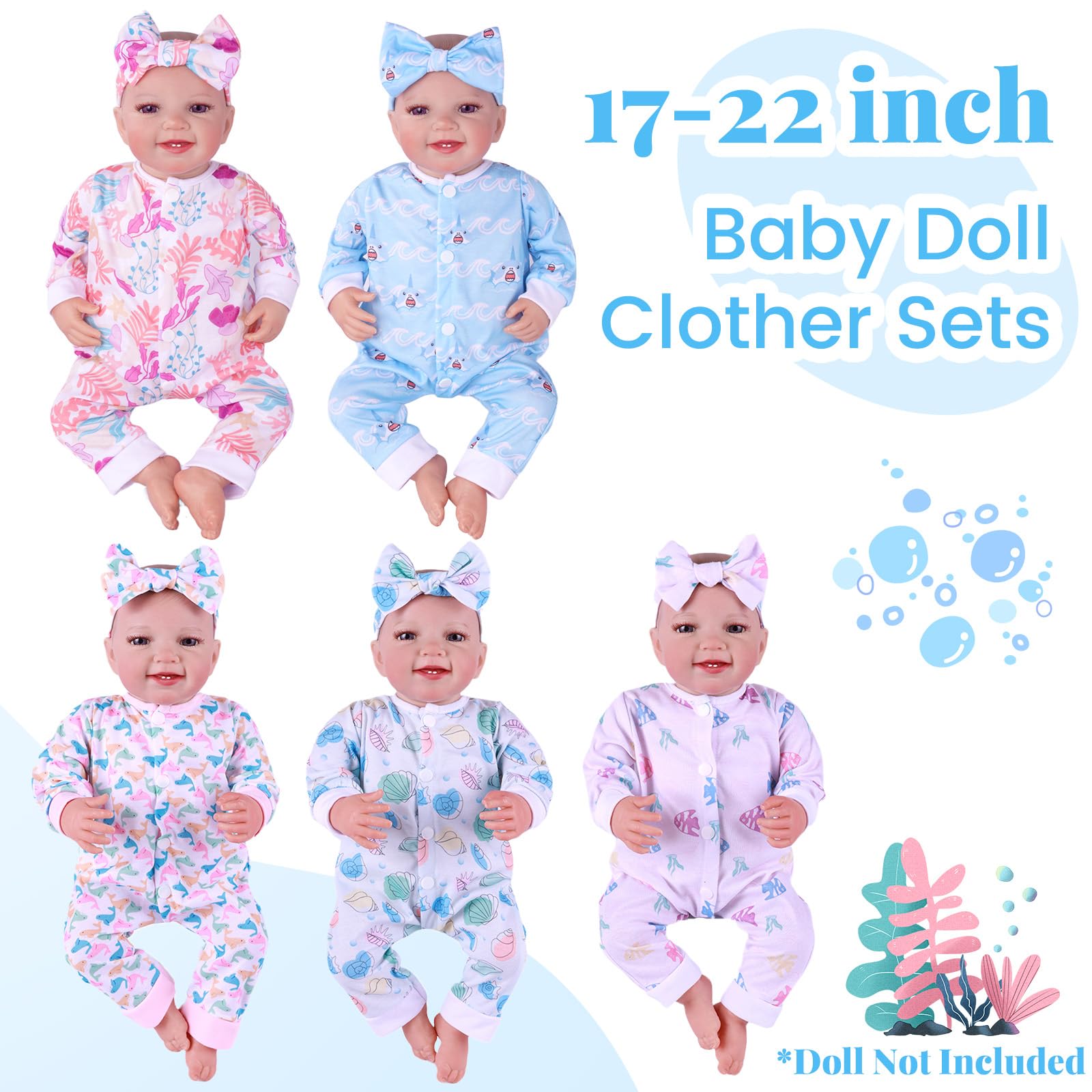Babeside whale-pattern outfits make playtime adorable and easy to swap.