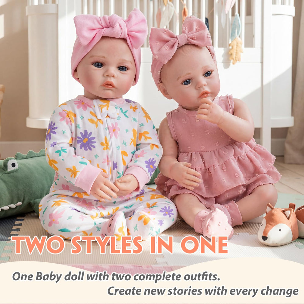 Babesnug reborn doll with soft vinyl head and cloth body